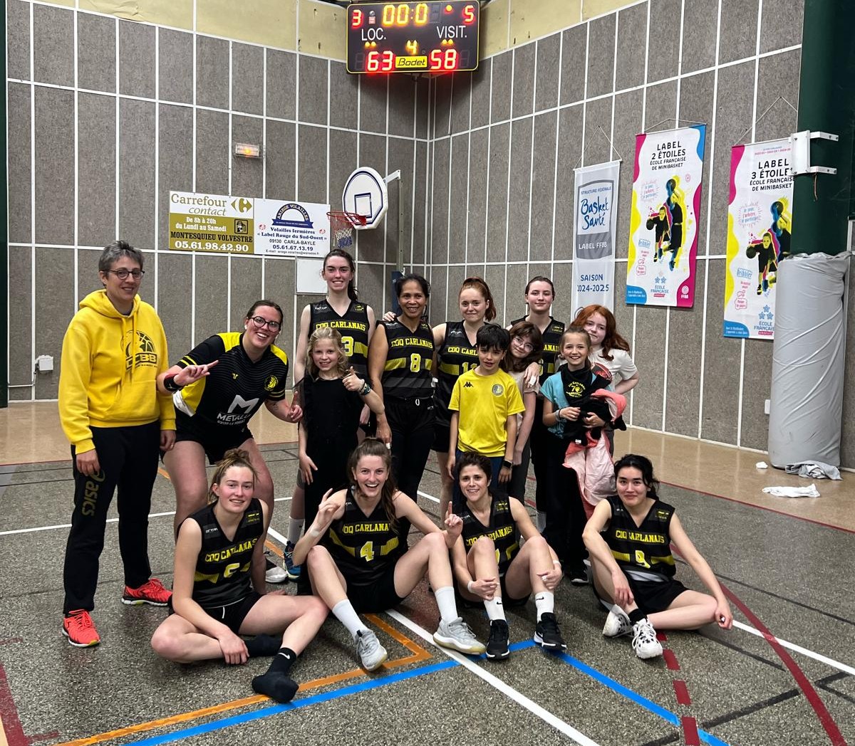 Équipe de basket Séniors Filles du Coq Carlanais