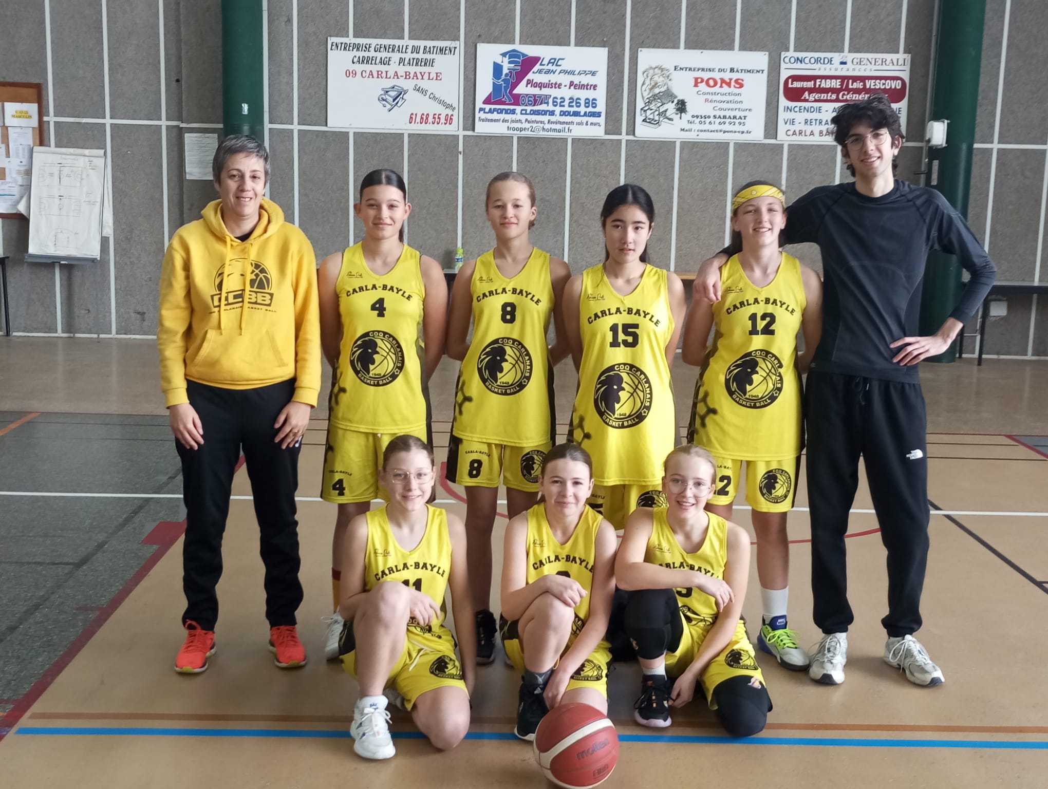 Équipe de basket U15 Filles du Coq Carlanais