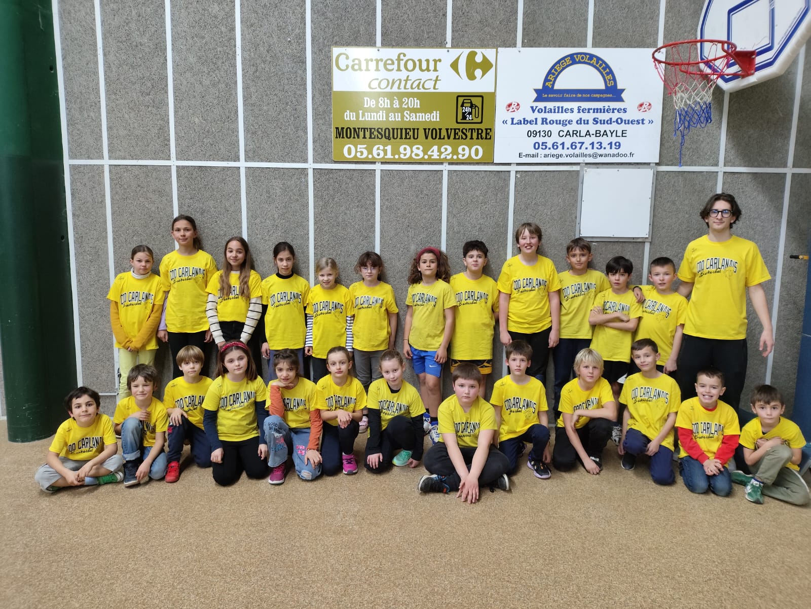 Équipe de basket U7/U9 du Coq Carlanais