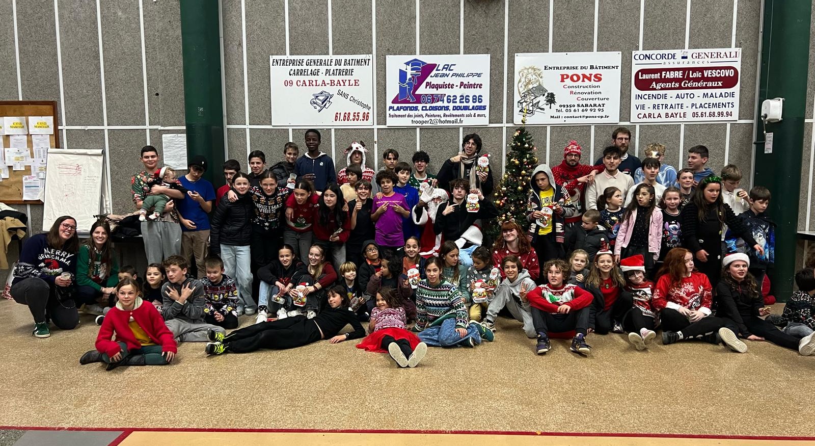 La fête de Noël du club en décembre 2024